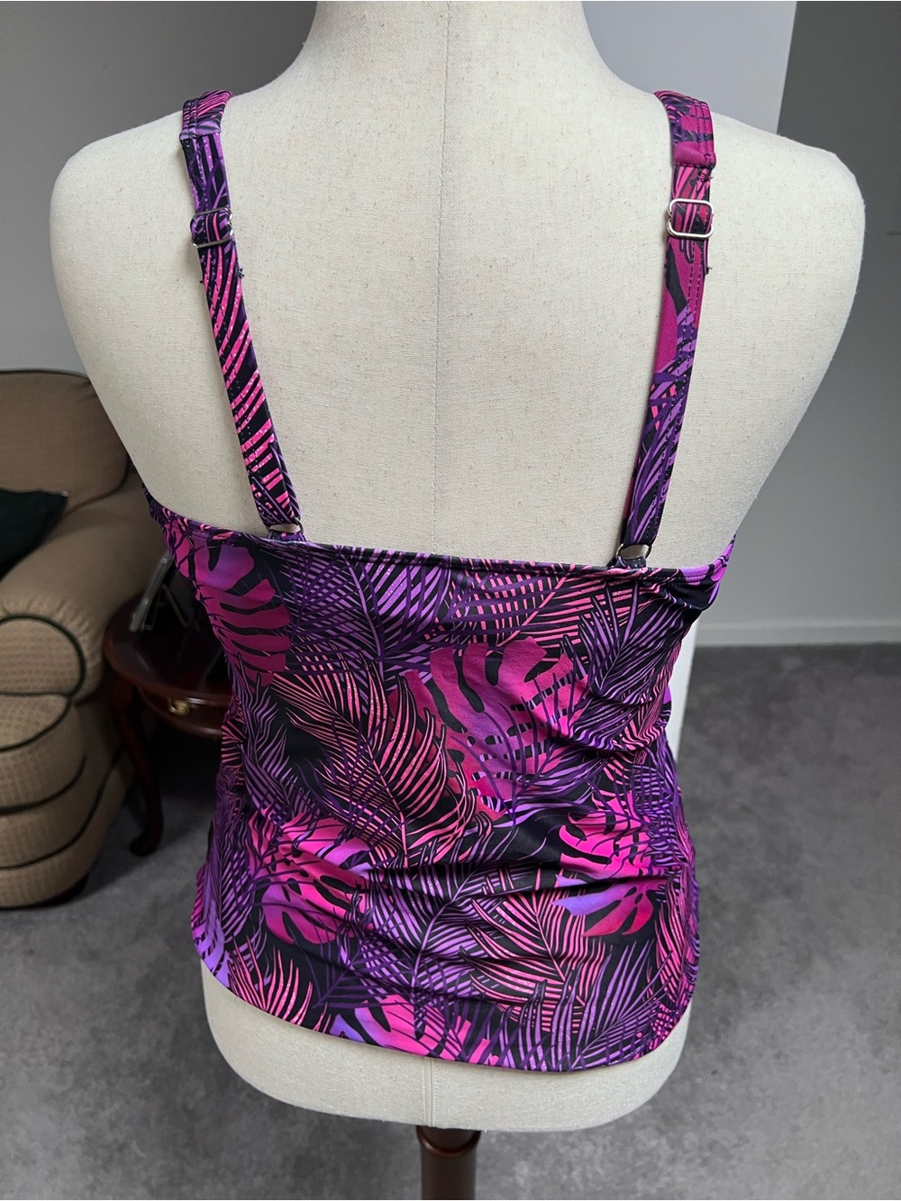 Aqua Eve Tankini padded top Large - Picture 5 of 9